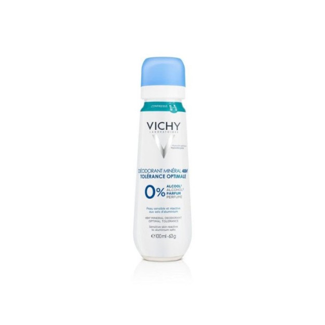 VICHY MINERALNI DEZODORANS U SPREJU ZA OPTIMALNU TOLERANCIJU 48H 100ML - Online Apoteka VICHY MINERALNI DEZODORANS U SPREJU ZA OPTIMALNU TOLERANCIJU 48H 100ML