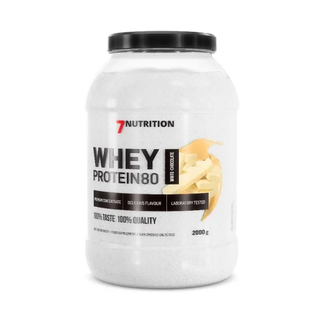7NUTRITION WHEY PROTEIN BELA ČOKOLADA 2KG 7NUTRITION WHEY PROTEIN BELA ČOKOLADA 2KG
