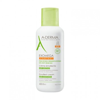 A-DERMA EXOMEGA CONTROL EMOLIJENTNA KREMA 400ML - Preparat za suvu kožu sklonu atopiji A-DERMA EXOMEGA CONTROL EMOLIJENTNA KREMA 400ML - Preparat za suvu kožu sklonu atopiji