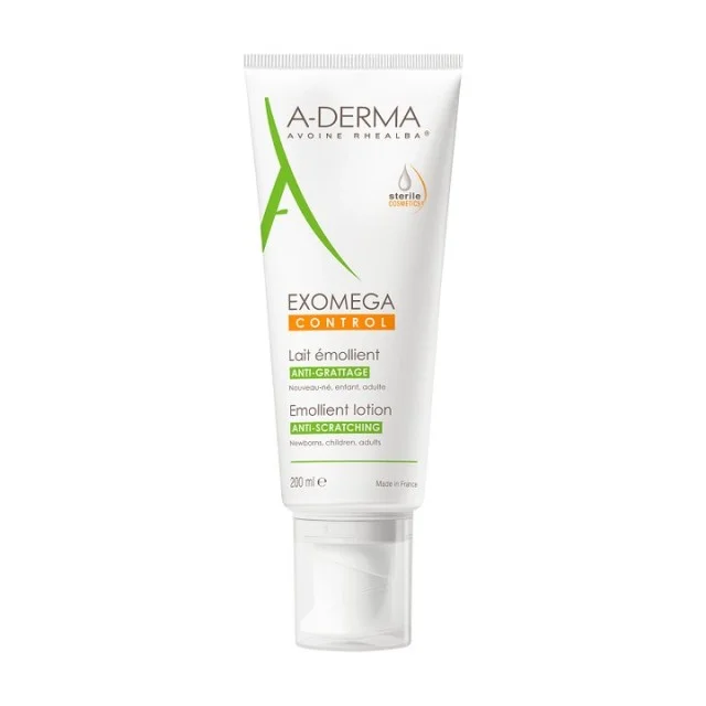 A-DERMA EXOMEGA CONTROL EMOLIJENTNO MLEKO 200ML - Preparat za suvu kožu sklonu atopiji A-DERMA EXOMEGA CONTROL EMOLIJENTNO MLEKO 200ML - Preparat za suvu kožu sklonu atopiji