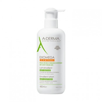 A-DERMA EXOMEGA CONTROL EMOLIJENTNO MLEKO 400ML - Preparat za suvu kožu sklonu atopiji A-DERMA EXOMEGA CONTROL EMOLIJENTNO MLEKO 400ML - Preparat za suvu kožu sklonu atopiji