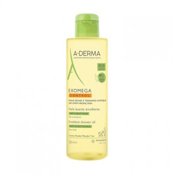 A-DERMA EXOMEGA CONTROL EMOLIJENTNO ULJE ZA TUŠIRANJE 500ML - Preparat za dnevnu higijenu suve kože sklone atopiji A-DERMA EXOMEGA CONTROL EMOLIJENTNO ULJE ZA TUŠIRANJE 500ML - Preparat za dnevnu higijenu suve kože sklone atopiji