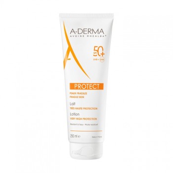 A-DERMA PROTECT MLEKO ZA ODRASLE SPF 50+ 250ML - Preparat za zaštitu od sunca za suvu i normalnu kožu A-DERMA PROTECT MLEKO ZA ODRASLE SPF 50+ 250ML - Preparat za zaštitu od sunca za suvu i normalnu kožu