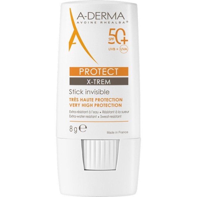 A-DERMA PROTECT X-TREM NEVIDLJIVI STIK SPF 50+ 8G - Preparat za lice i telo za zaštitu od sunca A-DERMA PROTECT X-TREM NEVIDLJIVI STIK SPF 50+ 8G - Preparat za lice i telo za zaštitu od sunca