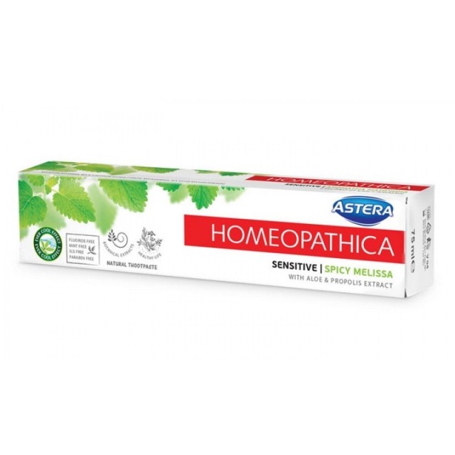 ASTERA HOMEOPATHICA SENSITIVE PASTA ZA ZUBE 75ML ASTERA HOMEOPATHICA SENSITIVE PASTA ZA ZUBE 75ML