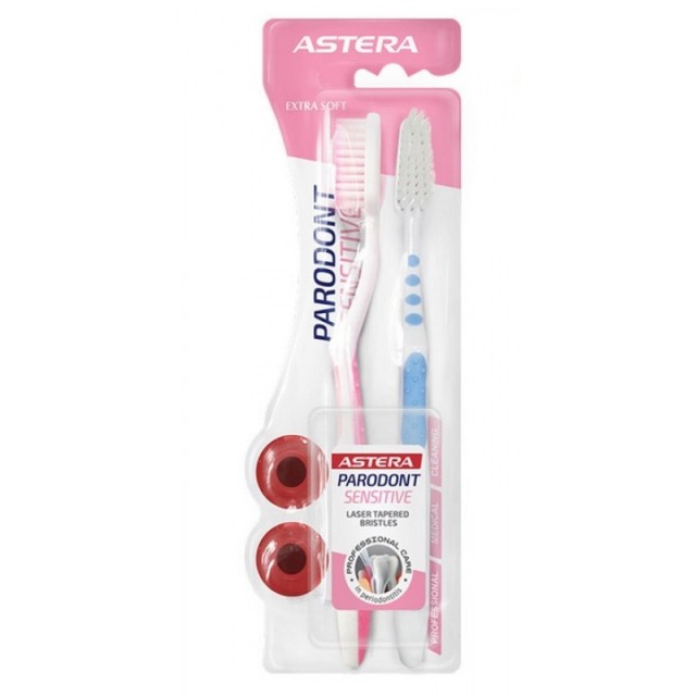 ASTERA PARODONT ACTIVE 1+1 ČETKICA ZA ZUBE SENSITIVE