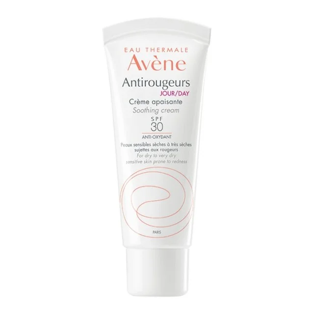 AVENE ANTIROUGEURS JOUR UMIRUJUĆA KREMA SPF 30 40ML - Preparat za osetljivu kožu sklonu crvenilu AVENE ANTIROUGEURS JOUR UMIRUJUĆA KREMA SPF 30 40ML - Preparat za osetljivu kožu sklonu crvenilu