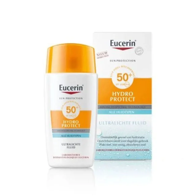 EUCERIN SUN HYDRO-PROTECT ULTRA LAGANI FLUID ZA ZAŠTITU LICA OD SUNCA SPF 50+ - Preparat za sve tipove kože EUCERIN SUN HYDRO-PROTECT ULTRA LAGANI FLUID ZA ZAŠTITU LICA OD SUNCA SPF 50+ - Preparat za sve tipove kože