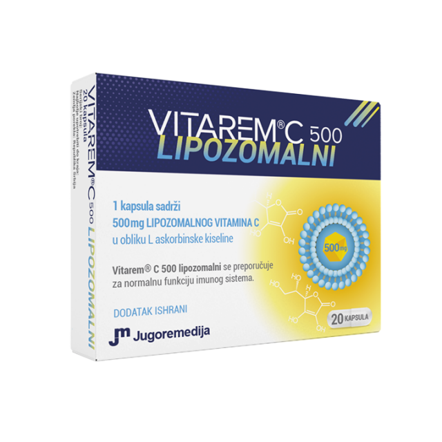 JUGOREMEDIJA VITAREM C 500 LIPOZOMALNI JUGOREMEDIJA VITAREM C 500 LIPOZOMALNI