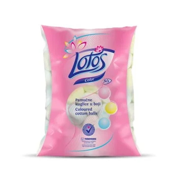 LOTOS COLOR PAMUČNE KUGLICE 50G, PAMUK 100% LOTOS COLOR PAMUČNE KUGLICE 50G, PAMUK 100%
