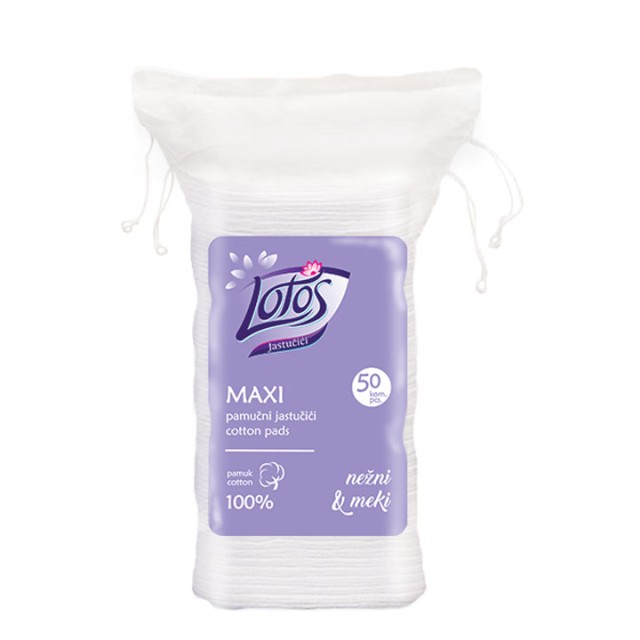 LOTOS MAXI KVADRATNI KOZMETIČKI JASTUČIĆI 50/1 PAMUK 100% LOTOS MAXI KVADRATNI KOZMETIČKI JASTUČIĆI 50/1 PAMUK 100%
