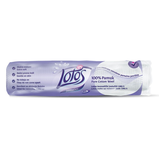 LOTOS OKRUGLI KOZMETIČKI JASTUČIĆI 100/1 PAMUK 100% LOTOS OKRUGLI KOZMETIČKI JASTUČIĆI 100/1 PAMUK 100%