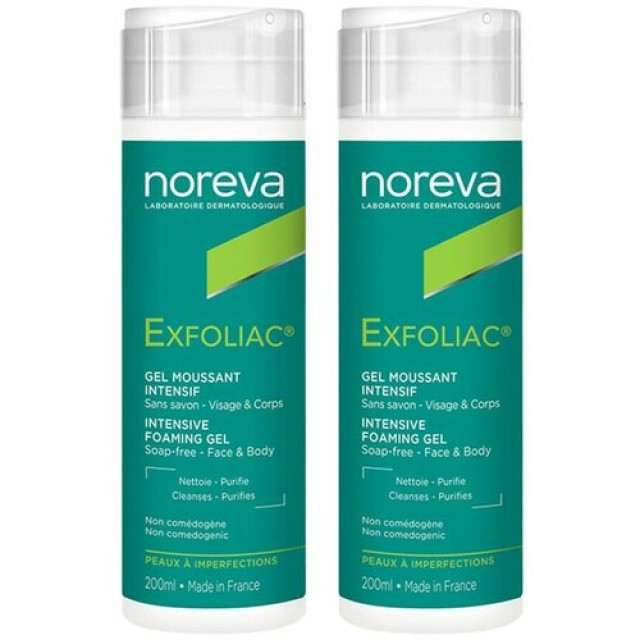 NOREVA EXFOLIAC PENASTI GEL 200ml 1+1 GRATIS NOREVA EXFOLIAC PENASTI GEL 200ml 1+1 GRATIS