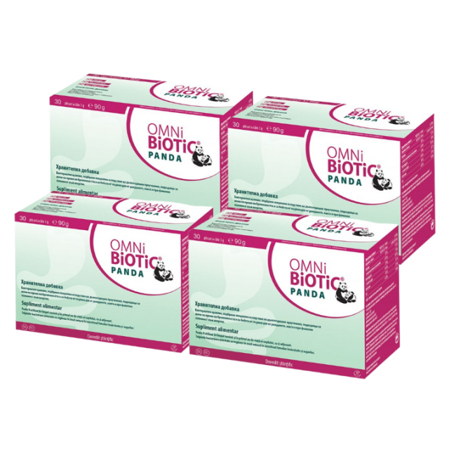 OMNI BIOTIC PANDA - Za nadutost kod trudnica i beba FOUR PACK OMNI BIOTIC PANDA - Za nadutost kod trudnica i beba FOUR PACK