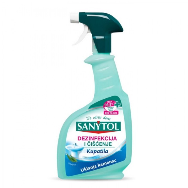 SANYTOL SPREJ ZA DEZINFEKCIJU I ČIŠĆENJE KUPATILA 500ML SANYTOL SPREJ ZA DEZINFEKCIJU I ČIŠĆENJE KUPATILA 500ML