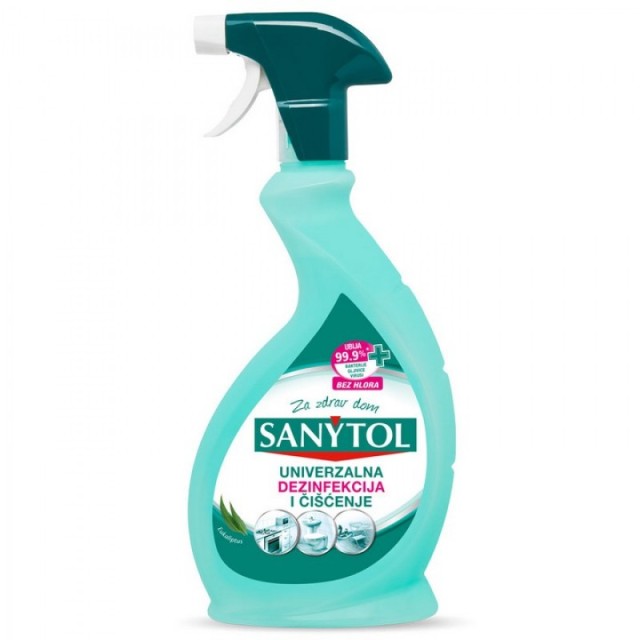 SANYTOL UNIVERZALNI SPREJ ZA DEZINFEKCIJU I ČI&Scaron;ĆENJE POVR&Scaron;INA 500ML