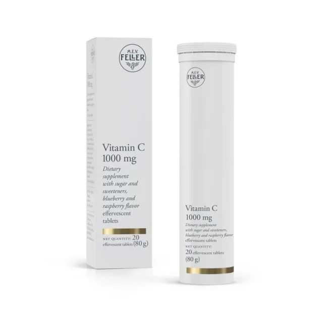 VITAMIN C 1000mg 20 ŠUMEĆIH TABLETA - M. E. V. FELLER VITAMIN C 1000mg 20 ŠUMEĆIH TABLETA - M. E. V. FELLER