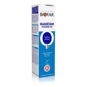 BIOFAR MAGNESIUM & VITAMIN B6 ŠUMEĆE TABLETE
