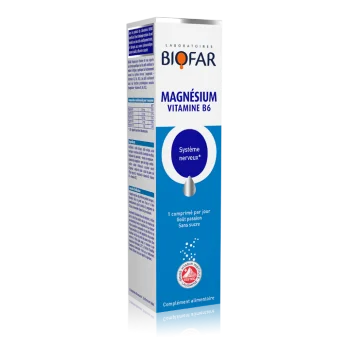 BIOFAR MAGNESIUM & VITAMIN B6 ŠUMEĆE TABLETE BIOFAR MAGNESIUM & VITAMIN B6 ŠUMEĆE TABLETE