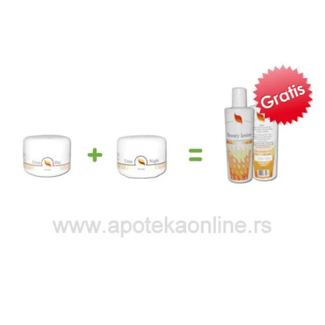 UREA 5% DAY KREMA, UREA 5% NIGHT KREMA + BEAUTY LOSION ZA ČIŠĆENJE LICA 200ml GRATIS - Online Apoteka UREA 5% DAY KREMA, UREA 5% NIGHT KREMA + BEAUTY LOSION ZA ČIŠĆENJE LICA 200ml GRATIS