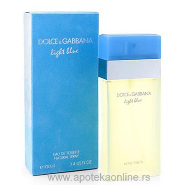 DOLCE GABBANA LIGHT BLUE WOMAN EDT 100ml - Online Apoteka DOLCE GABBANA LIGHT BLUE WOMAN EDT 100ml