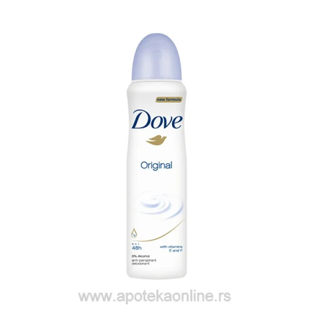DOVE DEZODORANS ANTIPERSPIRANT U SPREJU ORIGINAL 250ml - Online Apoteka DOVE DEZODORANS ANTIPERSPIRANT U SPREJU ORIGINAL 250ml