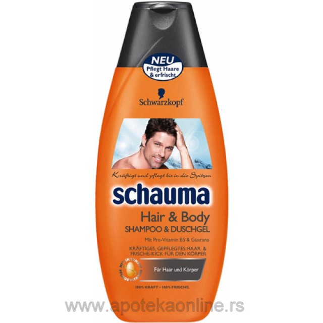 SCHAUMA ŠAMPON ZA KOSU I TELO 400ml