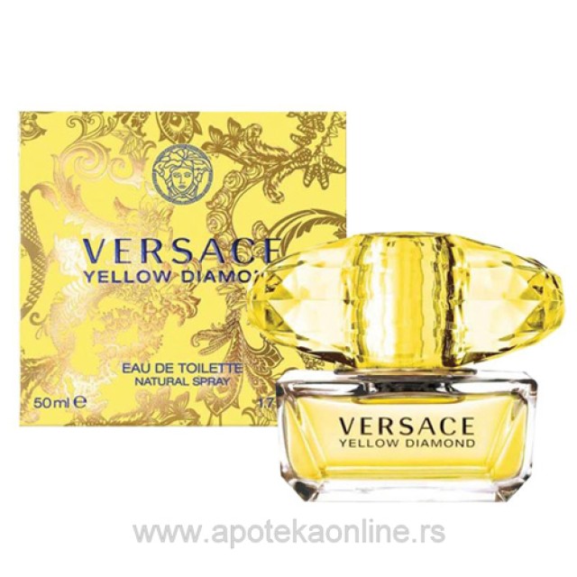VERSACE YELLOW DIAMOND WOMAN EDT 50ml - Online Apoteka VERSACE YELLOW DIAMOND WOMAN EDT 50ml