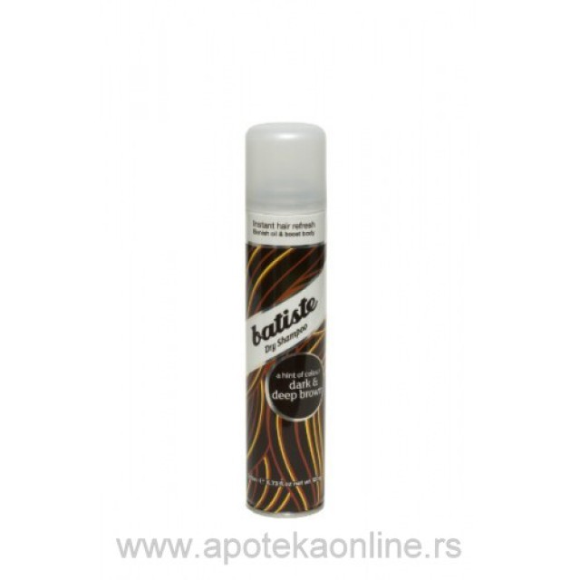 BATISTE DARK SUVI ŠAMPON ZA TAMNU I CRNU KOSU 200ml - Online Apoteka BATISTE DARK SUVI ŠAMPON ZA TAMNU I CRNU KOSU 200ml