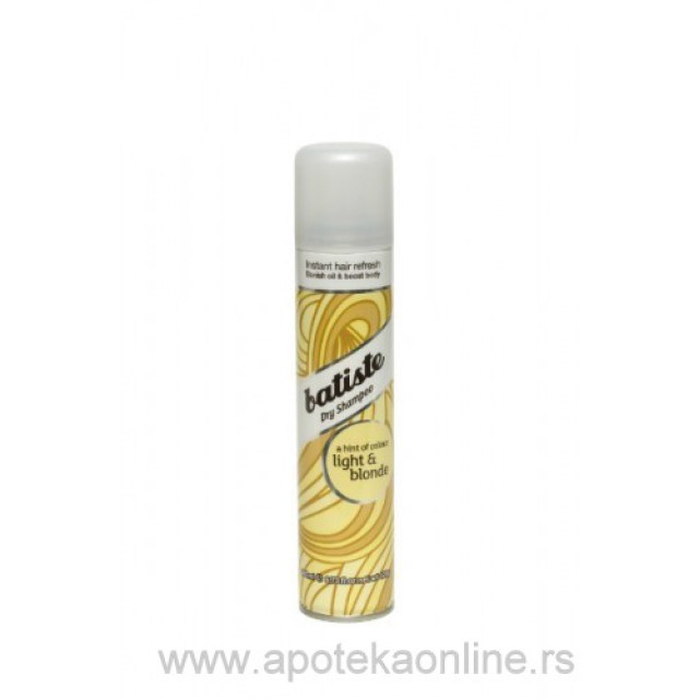 BATISTE LIGHT SUVI ŠAMPON ZA SVETLU I PLAVU KOSU 200ml - Online Apoteka BATISTE LIGHT SUVI ŠAMPON ZA SVETLU I PLAVU KOSU 200ml