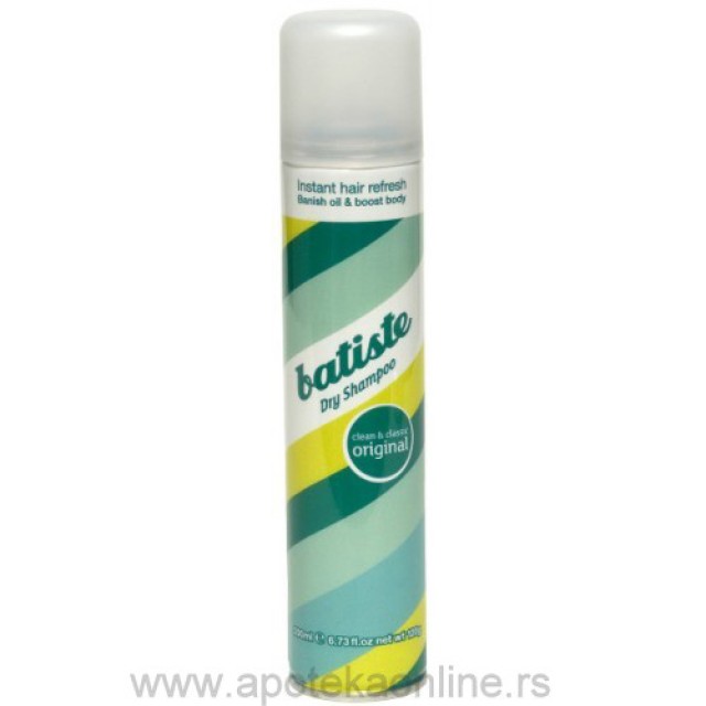 BATISTE ORIGINAL SUVI ŠAMPON 200ml - Online Apoteka BATISTE ORIGINAL SUVI ŠAMPON 200ml