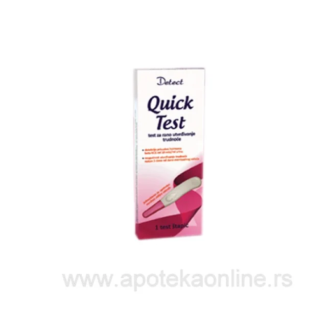 DETECT QUICK TEST ZA TRUDNOĆU- ŠTAPIĆ - Online Apoteka DETECT QUICK TEST ZA TRUDNOĆU- ŠTAPIĆ