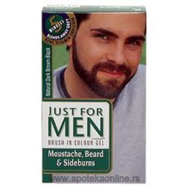 GRECIAN JUST FOR MEN COLOR GEL ZA BRADU I BRKOVE TAMNO SMEĐA