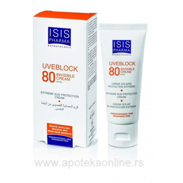 UVEBLOCK SPF80 KREMA 40ml - Online Apoteka UVEBLOCK SPF80 KREMA 40ml