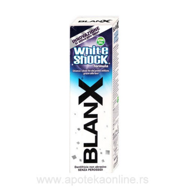 BLANX WHITE SHOCK PASTA ZA ZUBE - Online Apoteka BLANX WHITE SHOCK PASTA ZA ZUBE
