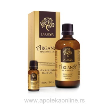 LA CROA ULJE ZA KOSU SA ULJEM ARGANA I MAKADAMIJE 20ml