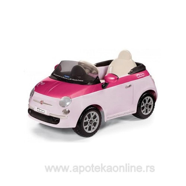 PEG PEREGO FIAT 500 6V PINK SA DALJINSKIM UPRAVLJAČEM