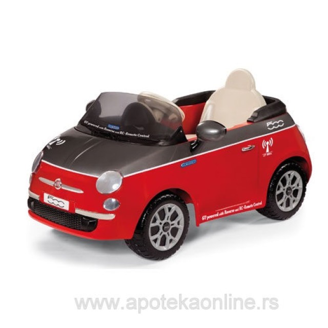 PEG PEREGO FIAT 500 6V ROSA/GRIGIO SA DALJINSKIM UPRAVLJAČEM