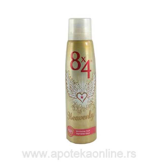 8x4 DEO SPRAY HEAVENLY- 150ml - Online Apoteka 8x4 DEO SPRAY HEAVENLY- 150ml