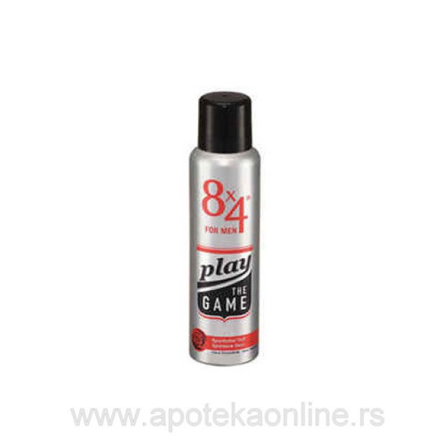 8x4 DEO SPRAY PLAY THE GAME- 150ml - Online Apoteka 8x4 DEO SPRAY PLAY THE GAME- 150ml
