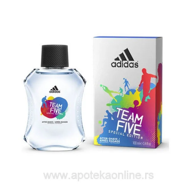 ADIDAS AFTER SHAVE TEAM FIVE 100ml - Online Apoteka ADIDAS AFTER SHAVE TEAM FIVE 100ml