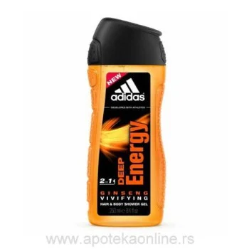 ADIDAS SHOWER GEL DEEP ENERGY 250ml ADIDAS SHOWER GEL DEEP ENERGY 250ml