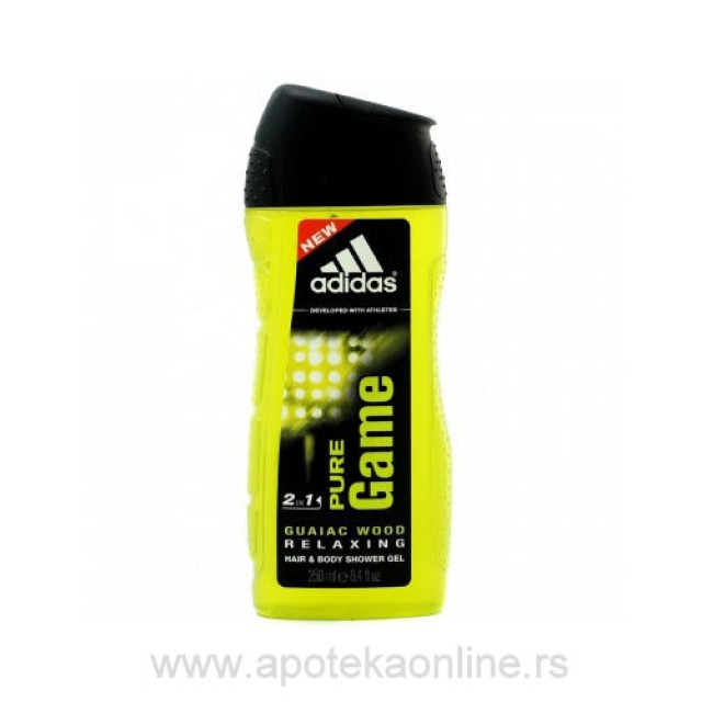 ADIDAS SHOWER GEL PURE GAME 250ml - Online Apoteka ADIDAS SHOWER GEL PURE GAME 250ml