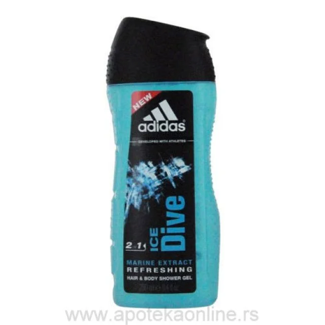 ADIDAS SHOWER GEL ICE DIVE 250ml - Online Apoteka ADIDAS SHOWER GEL ICE DIVE 250ml