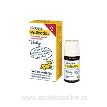 BIOGAIA PROTECTIS PROBIOTSKE KAPI SA VITAMINOM D3