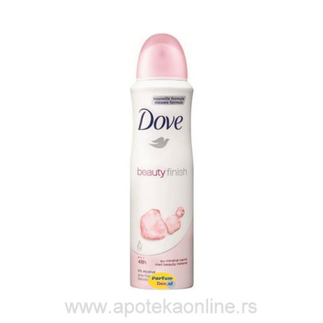 DOVE DEO SPRAY BEAUTY FINISH 150ml - Online Apoteka DOVE DEO SPRAY BEAUTY FINISH 150ml