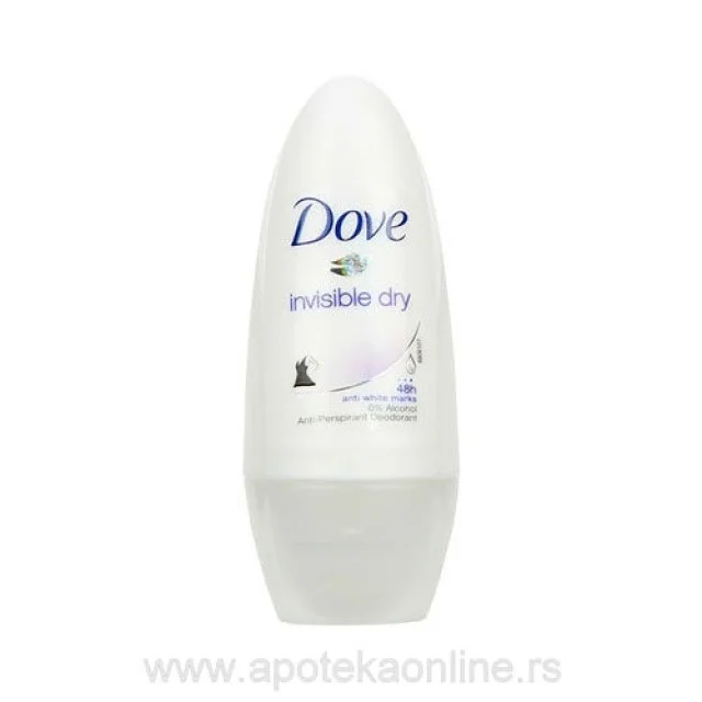 DOVE ROLL ON INVISIBLE DRY 50ml - Online Apoteka DOVE ROLL ON INVISIBLE DRY 50ml
