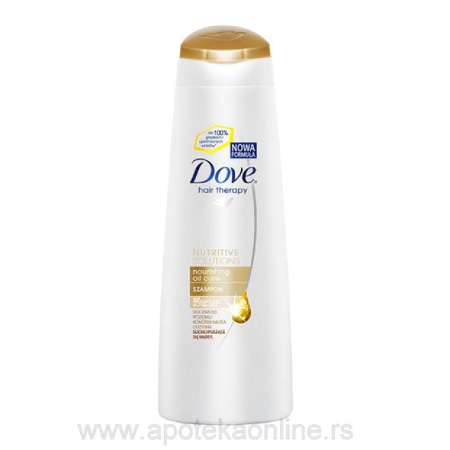 DOVE ŠAMPON NOURISHING OIL CARE 250ml - Online Apoteka DOVE ŠAMPON NOURISHING OIL CARE 250ml