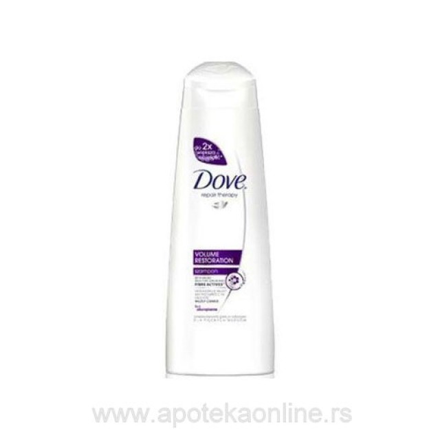 DOVE ŠAMPON VOLUME RESTORATION 250ml - Online Apoteka DOVE ŠAMPON VOLUME RESTORATION 250ml
