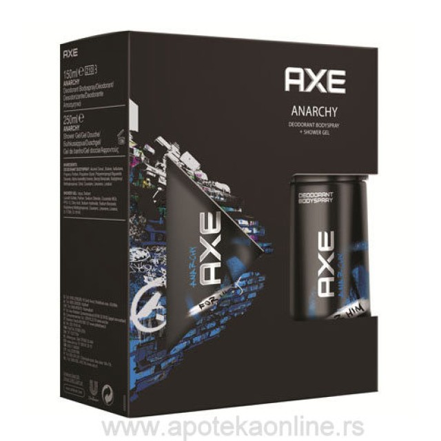 AXE SET DARK ANARCHY DUSH+DEO - Online Apoteka AXE SET DARK ANARCHY DUSH+DEO